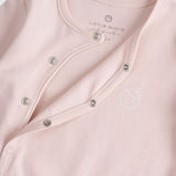 Organic Cotton 2 Pack Baby Sleepsuit Set - Pink & Ecru