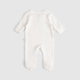 Organic Cotton 2 Pack Baby Sleepsuit Set - Pink & Ecru
