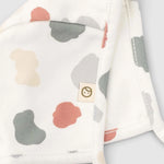 printed baby bonnet organic cotton soft hat detail