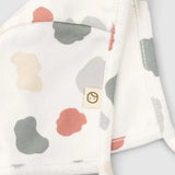 printed baby bonnet organic cotton soft hat detail