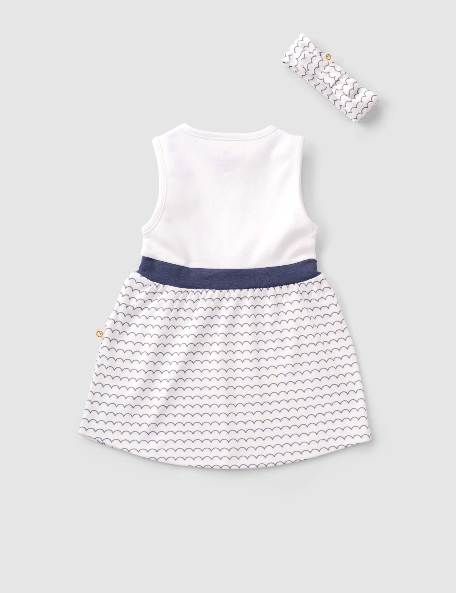 OrganicCottonBabyDress_HeadbandSet_WavePrint_4