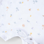 baby romper short sleeve organic cotton full body
