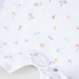 baby romper short sleeve organic cotton full body
