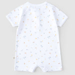 baby romper breathable fabric texture organic cotton
