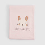 Organic Cotton Double Layer Bunny Baby Blanket - Pink