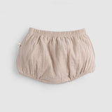 Organic Cotton Muslin Baby Bloomer - Beige