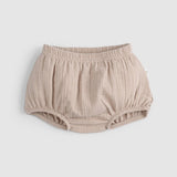 Organic Cotton Muslin Baby Bloomer - Beige