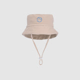 Organic Cotton Muslin Baby Bucket Hat - Beige