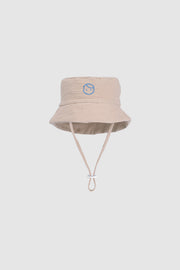 Organic Cotton Muslin Baby Bucket Hat - Beige