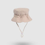 Organic Cotton Muslin Baby Bucket Hat - Beige