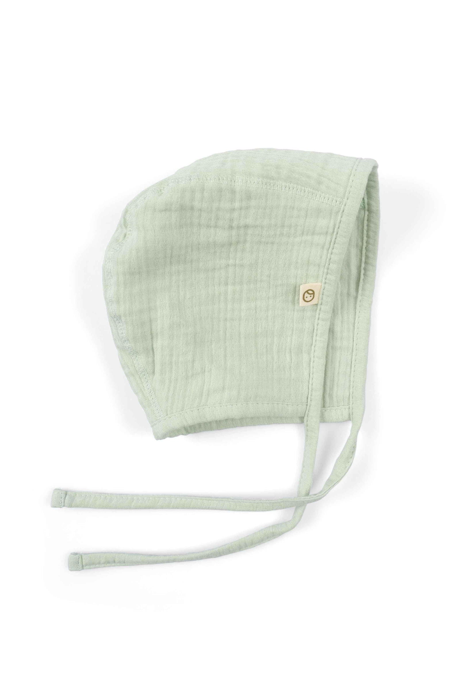 sage newborn baby hat organic cotton
