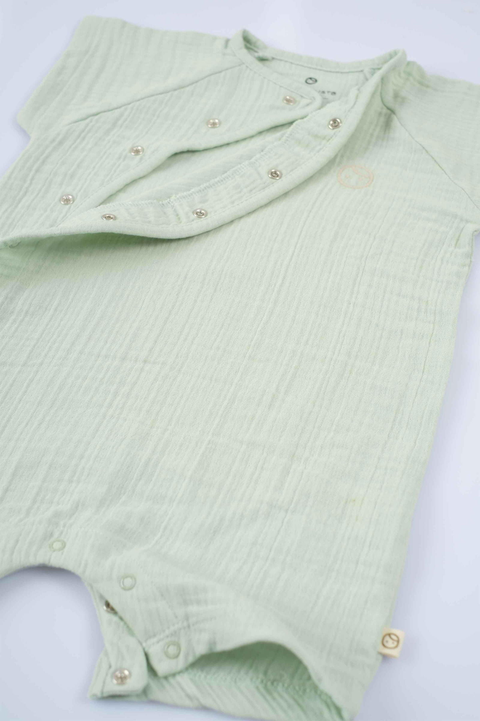baby onesie organic cotton green
