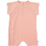 short sleeve baby romper pink
