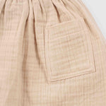 organic muslin baby wrap top beige