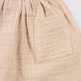 organic muslin baby wrap top beige