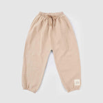 beige baby muslin pants full view