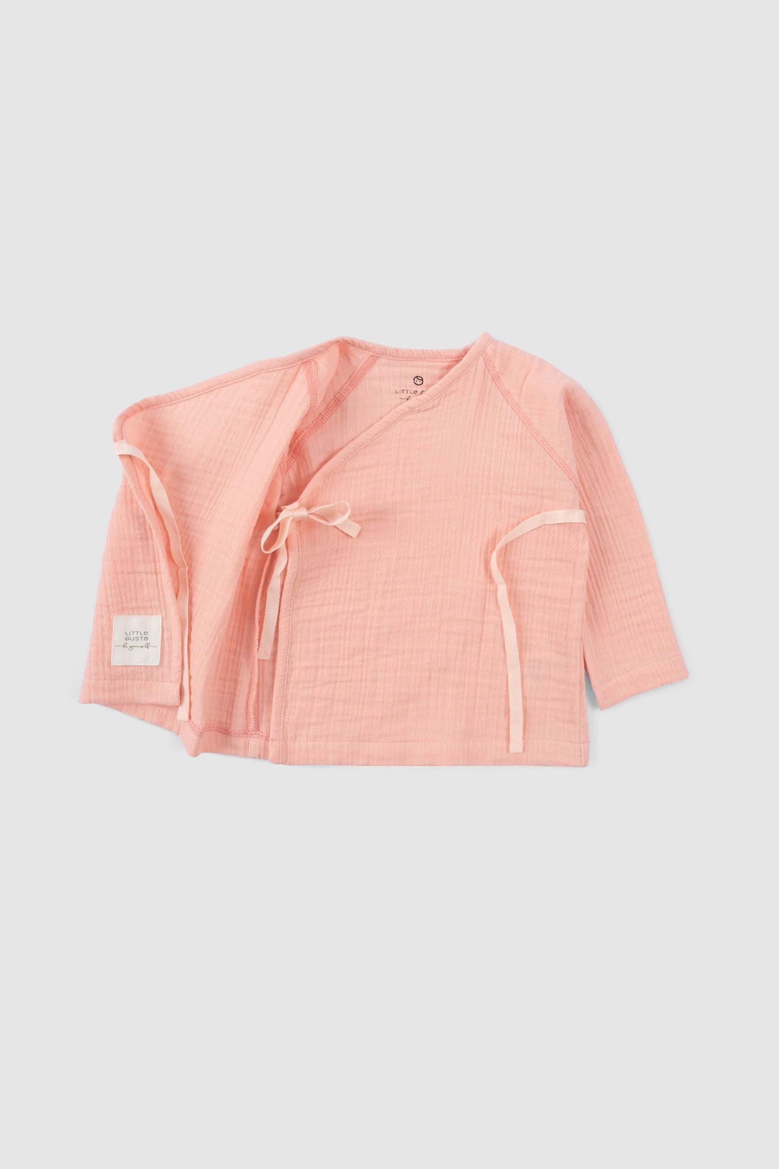 organic baby outfit pink breathable fabric
