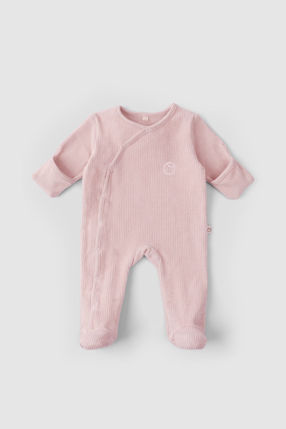 baby sleepsuit with mittens detail
