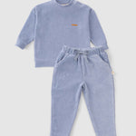 organic baby tracksuit blue
