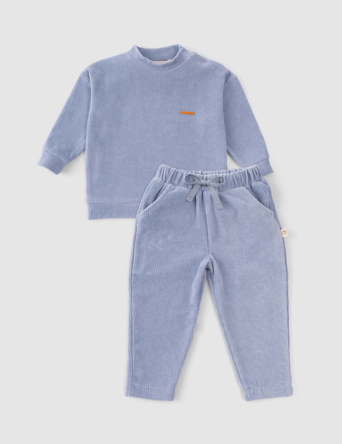 organic baby tracksuit blue
