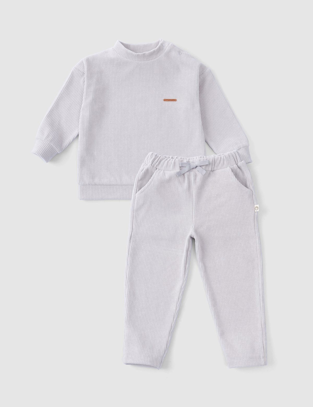 organic baby tracksuit grey
