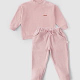 organic baby tracksuit pink
