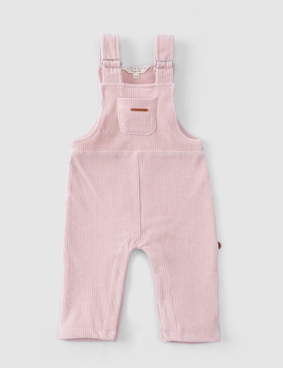 organic cotton pink baby dungarees velour romper
