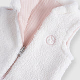 Reversible Quilted Baby Gilet - Pink