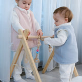 Reversible Quilted Baby Gilet - Pink