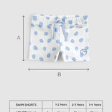 UPF 50+ Baby Swim Shorts - Blue Dots