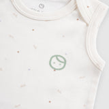 Twig Organic Cotton 2 Pack Baby Bodysuits - Ecru