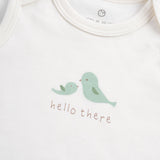 Twig Organic Cotton 2 Pack Baby Bodysuits - Ecru