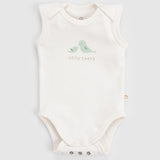 Twig Organic Cotton 2 Pack Baby Bodysuits - Ecru
