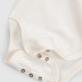 Twig Organic Cotton 2 Pack Long Sleeve Baby Bodysuits - Ecru