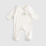 Twig Organic Cotton Sleepsuit 2 Pack - Ecru