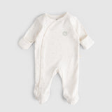 Twig Organic Cotton Sleepsuit 2 Pack - Ecru