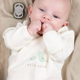Twig Organic Cotton Sleepsuit 2 Pack - Ecru