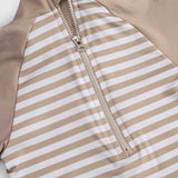 upf 50 baby sunsuit brown striped