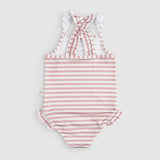 UPF 50+ Baby Swimsuit - Pink Striped