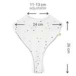 Organic Baby Bandana Bibs with Pacifier Clip - 2 Pack (Dots Pattern) - Little Gusto