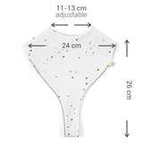 Organic Baby Bandana Bibs with Pacifier Clip - 2 Pack (Dots Pattern) - Little Gusto