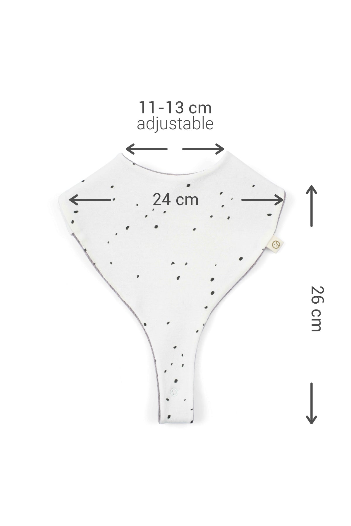 Organic Baby Bandana Bibs with Pacifier Clip - 2 Pack (Dots Pattern) - Little Gusto