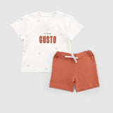 Organic Cotton Baby Outfit Set – Orange
